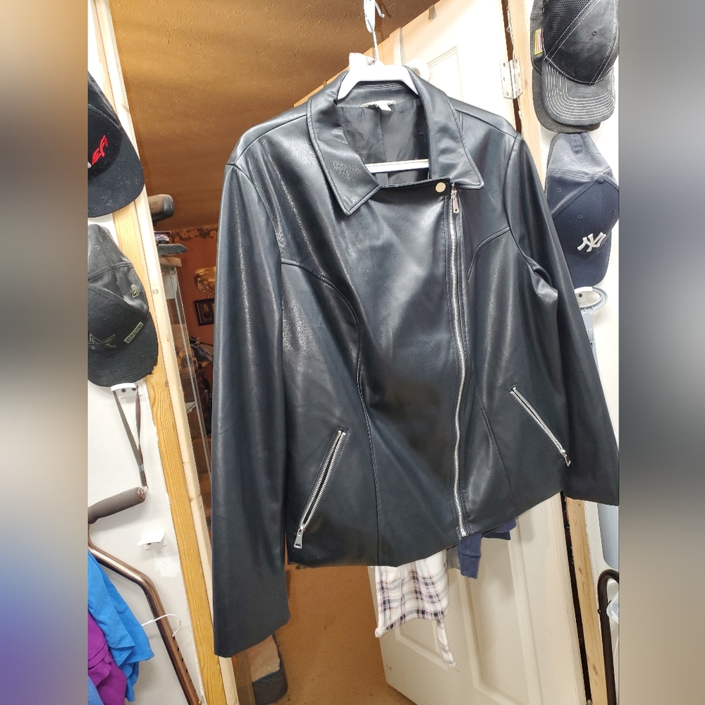 Black "PLeather" Jacket